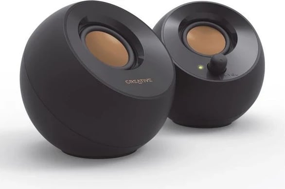 Soundbar Creative Pebble 2.0 USB, e zezë
