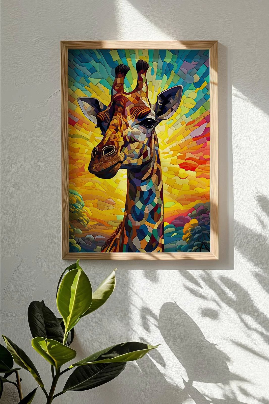 Pikturë dekorative me kornizë, shumëngjyrëshe, Wallity, Mscartmdl26, 33x48cm