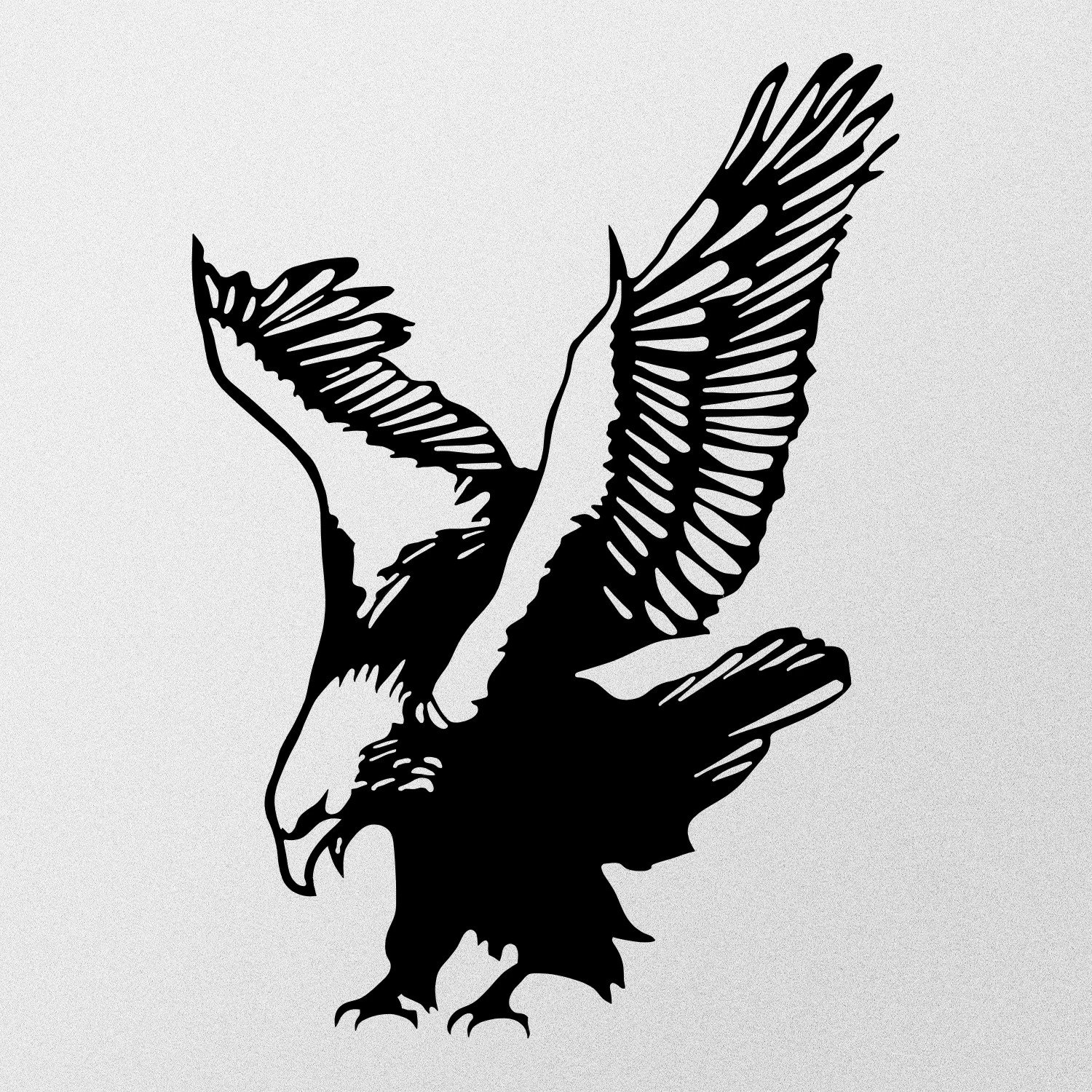 Aksesor dekorativ metalik për mur, shqiponjë, Wallity