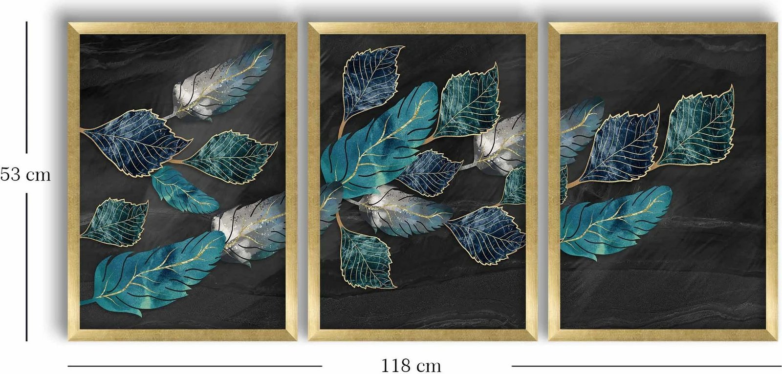 Pikturë dekorative me kornizë MDF (3 pjesë), Wallity, 3P3853NISCT-023 Pikturë dekorative me kornizë MDF (3 pjesë), Wallity, 3P3853NISCT-023