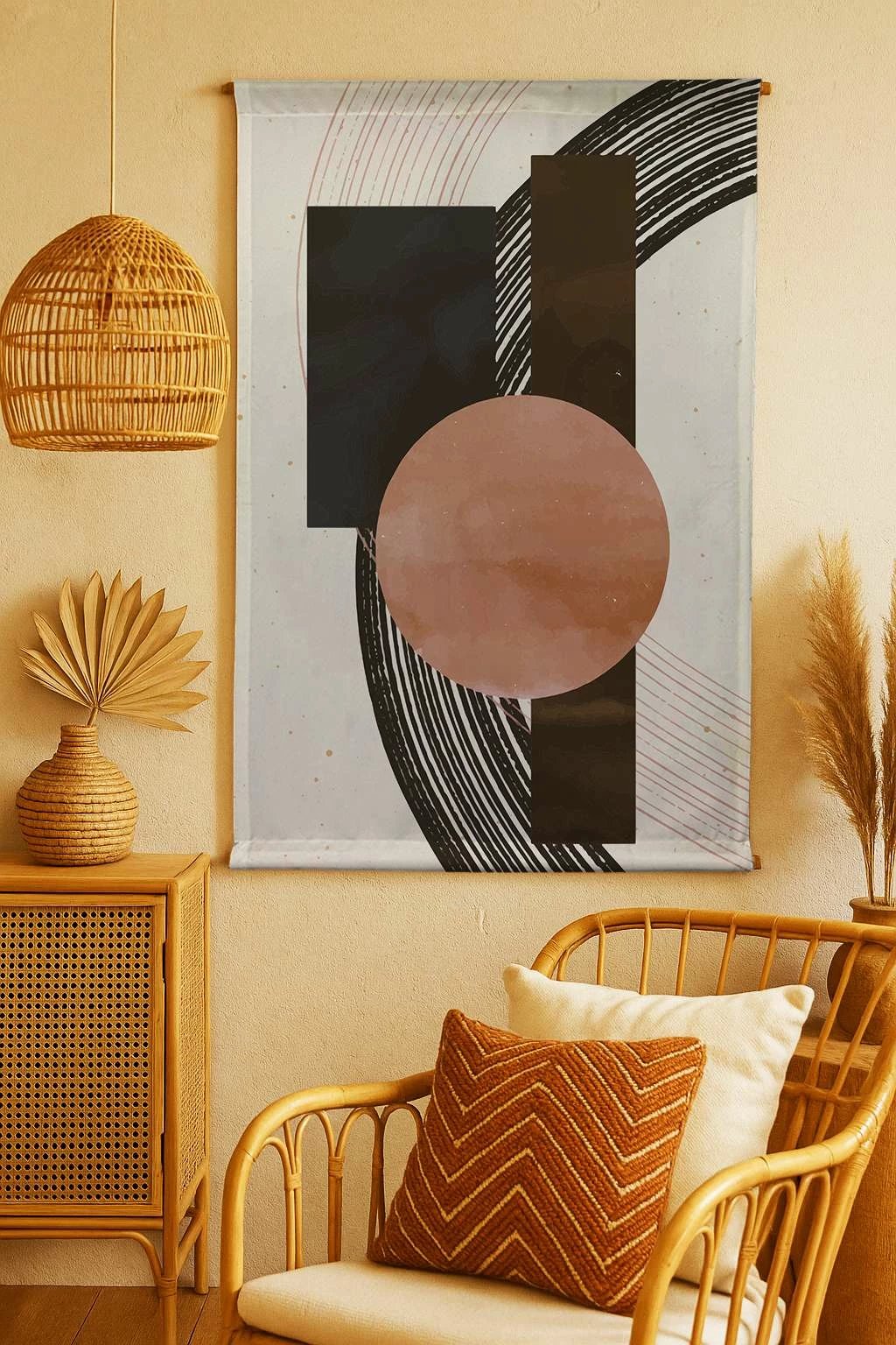 Pikturë dekorative poliestër Wallity, Polybaby 21, shumëngjyrëshe, 70x120cm