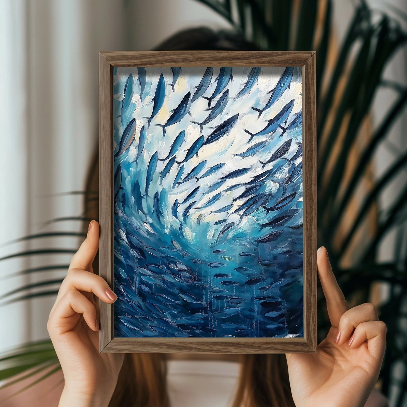 Pikturë dekorative me kornizë MDF, shumëngjyrëshe, GE250-L