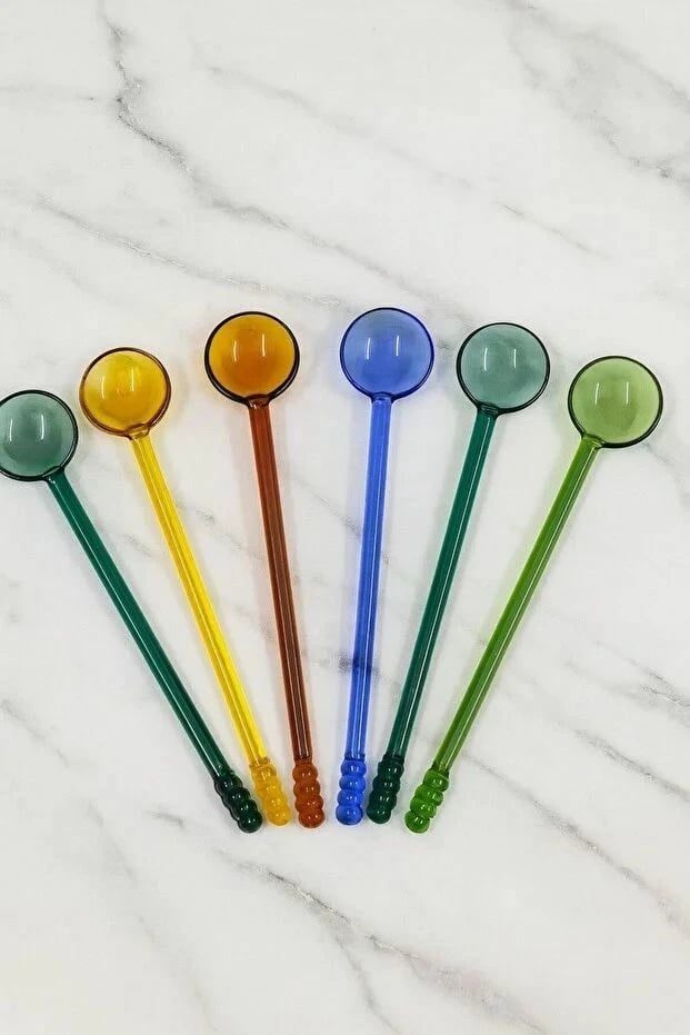 Set lugësh prej qelqi, 6 copë, Hermia Concept, PODIY1122