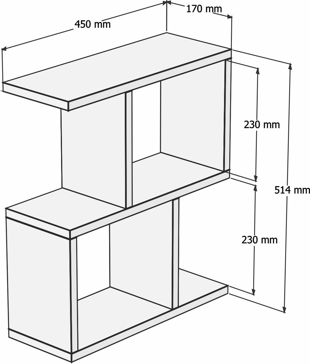 Tavolinë anësore Hanah Home, Zet - Sapphire