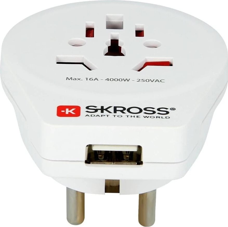 Adapter udhëtimi SKROSS World to Europe USB 1.0