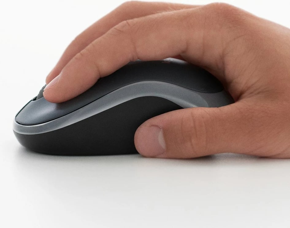 Maus Logitech M185, wireless, i zi/kuq