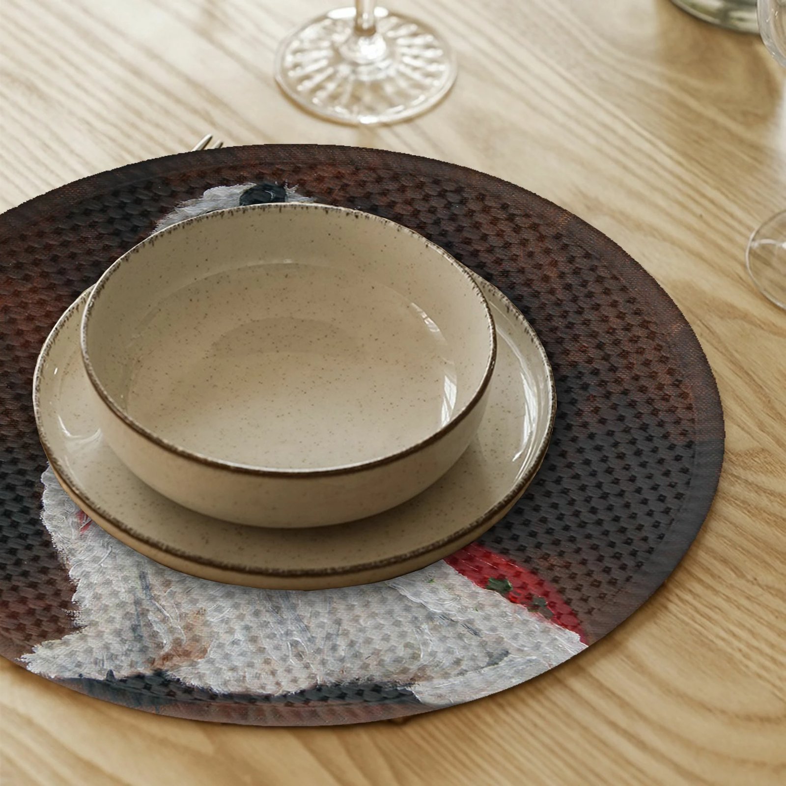 Set nënshtrues tavoline Hermia Concept, shumëngjyrësh, 4 copë, 37cm