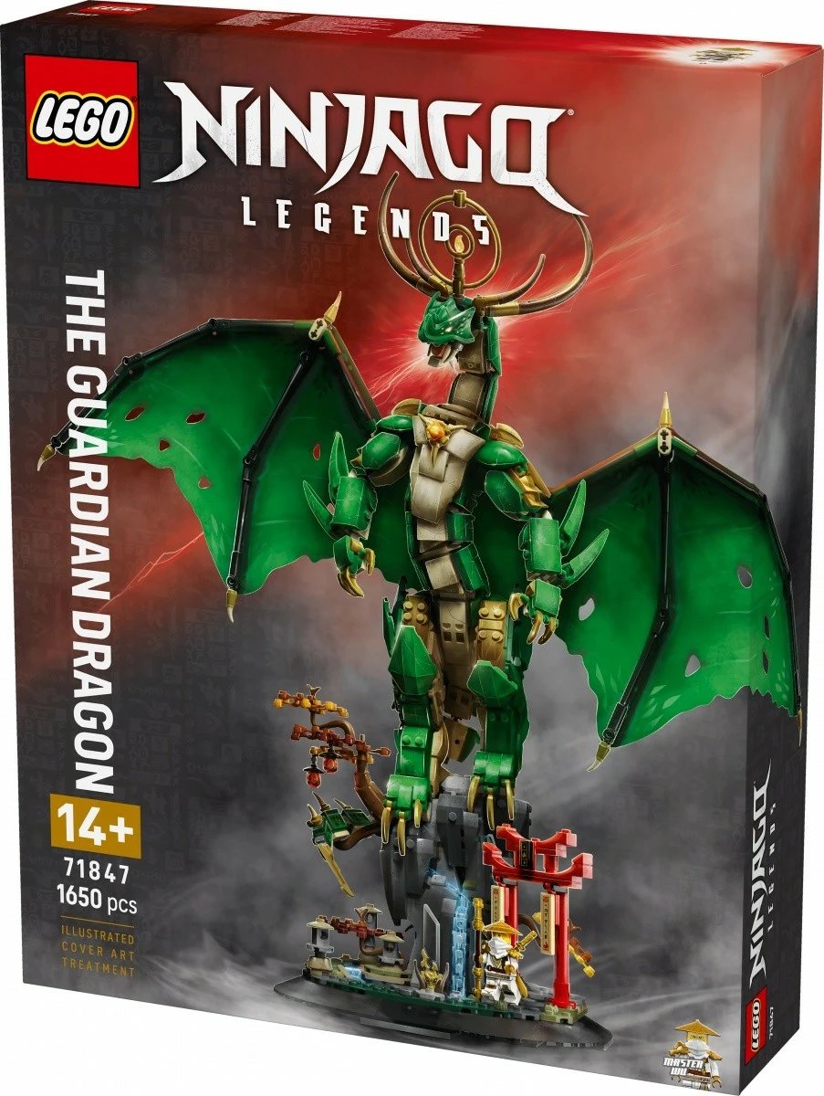 Set ndërtimi LEGO Ninjago Guardian Dragon 71847, 1650 pjesë, i gjelbër