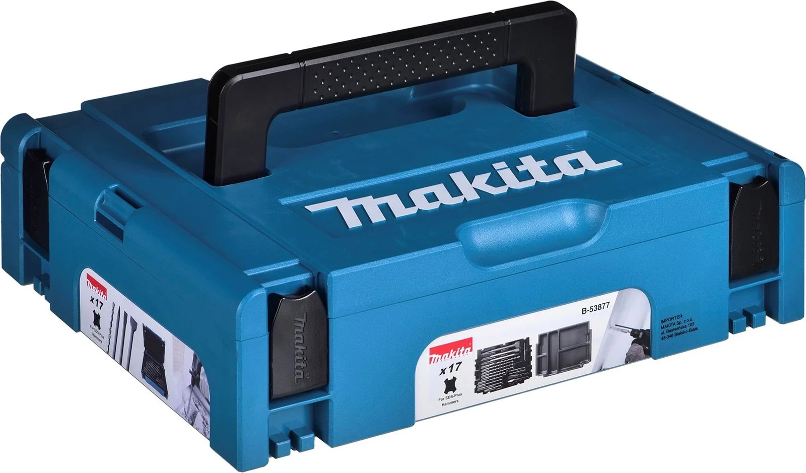 Set daltash dhe spiralesh MAKITA B-53877, 17 copë, Makpac