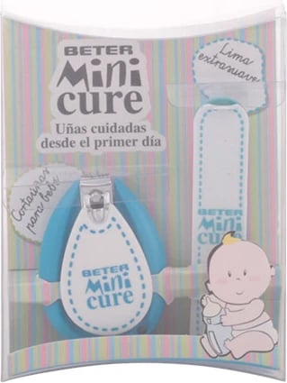 Set për manikyr foshnje Beter Mini Cure për fëmijë, blu, 2 pjesë