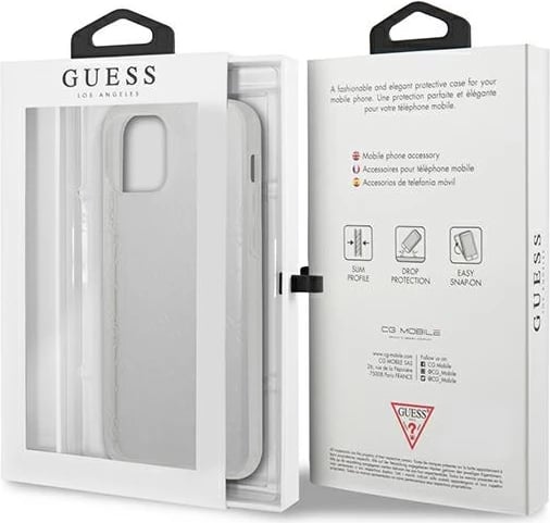 Mbështjellës Guess GUHCP12L3D4GTR për iPhone 12 Pro Max 6.7", transparent, 4G 3D Pattern Mbështjellës Guess GUHCP12L3D4GTR për iPhone 12 Pro Max 6.7", transparent, 4G 3D Pattern