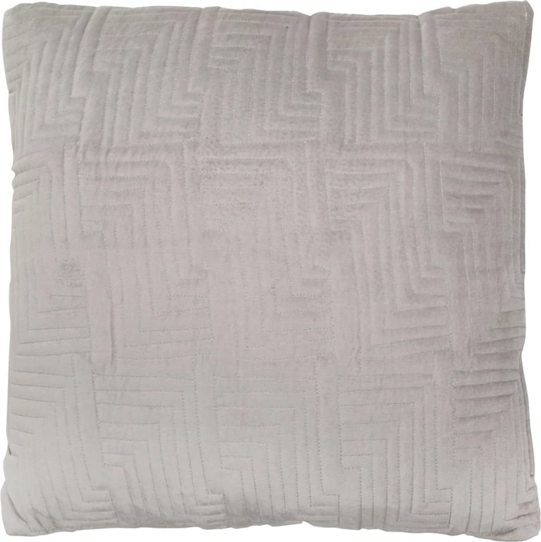 Jastëk dekorativ Silver Z, material stof, ngjyrë gri, 50x50x10 cm