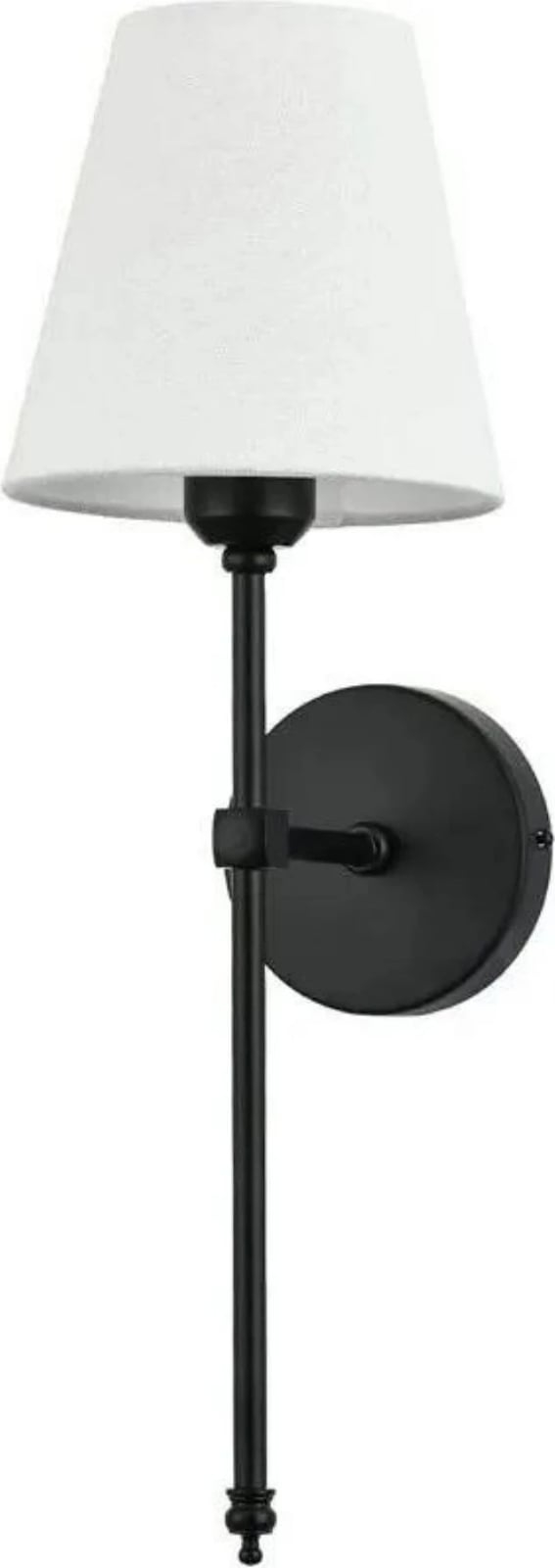 Llambë muri Opviq, Dawin - 8876-2P, e zezë dhe krem, kapak tekstili Llambë muri Opviq, Dawin - 8876-2P, e zezë dhe krem, kapak tekstili