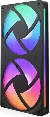 Ventilatorë kompjuteri NZXT F240 RGB Core PWM, 240mm, 2x12cm, i zi