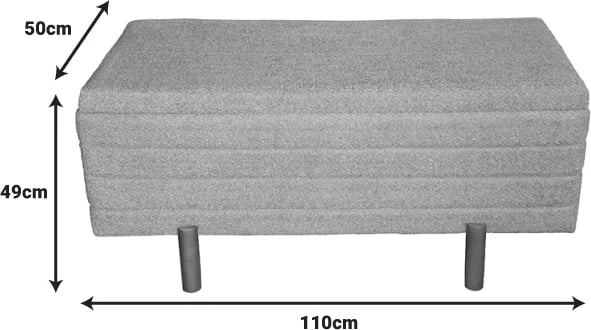 Set dy karrige-trunk Cindy Inart, pëlhurë bouclé, ngjyrë bezhë dhe bardhë