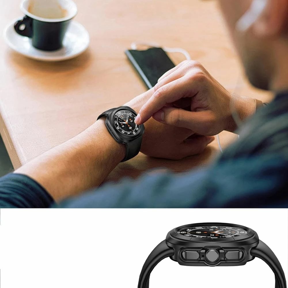 Mbështjellës Tech-Protect Defense360 për Samsung Galaxy Watch Ultra 47mm, Zi
