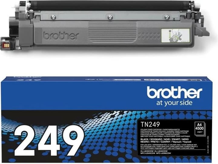 Toner, Brother TN-249BK rendiment 4500 faqe, e zezë