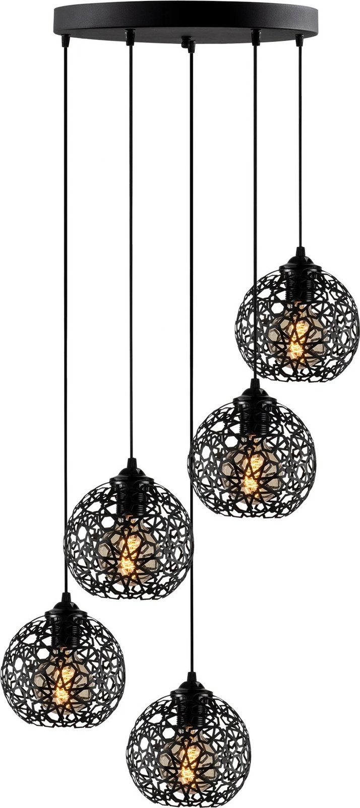 Llambë varëse Opviq, Fellini - MR - 790, e zezë, 5 pjesë