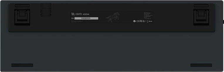 Tastierë mekanike Aqirys Agena, 65%, 68 taste, RGB, wireless & me kabllo, e zezë