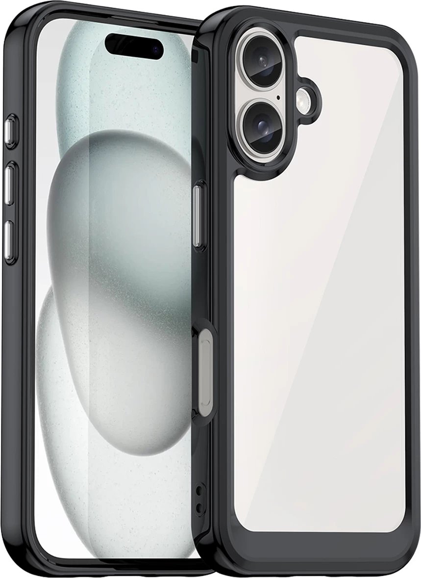 Mbështjellës Hurtel Outer Space Case për iPhone 16, i zi