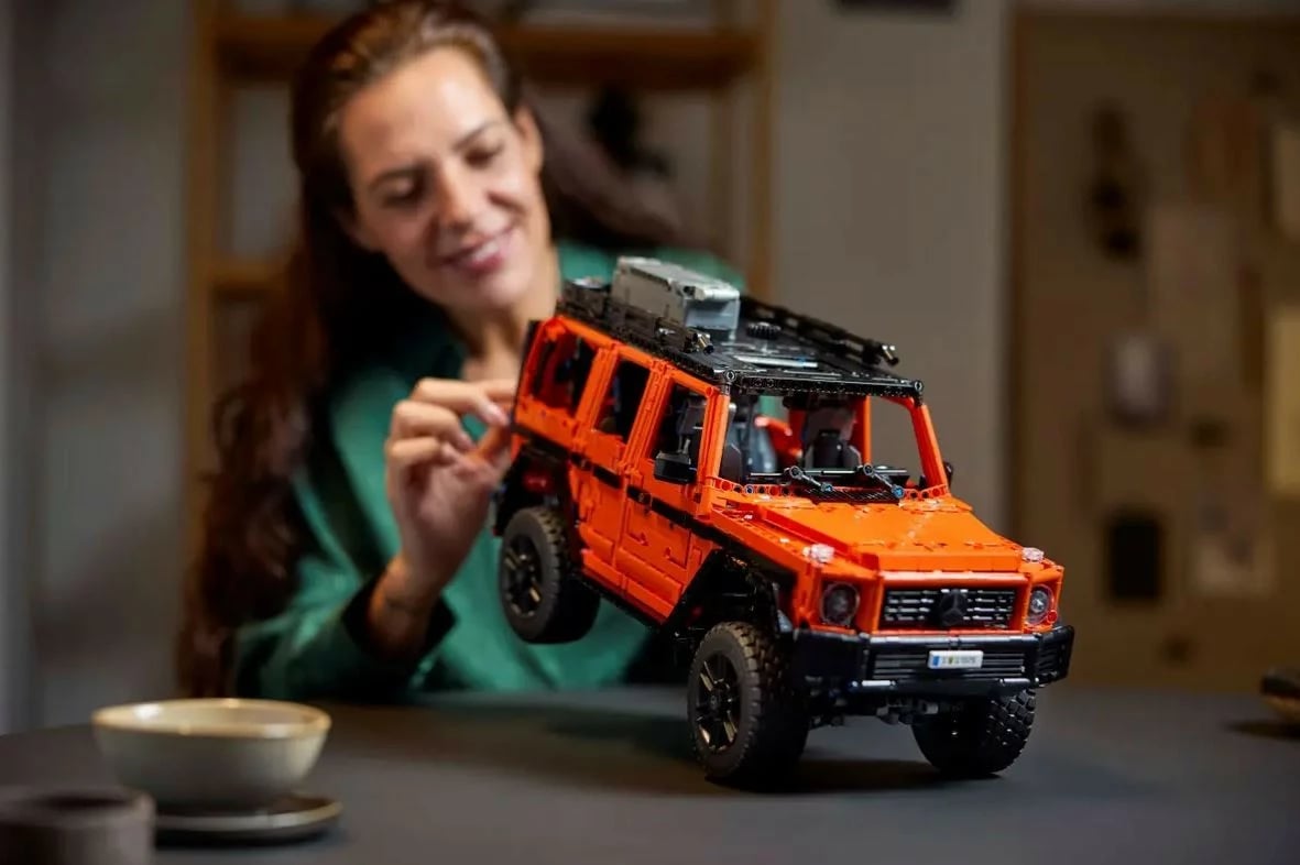 Set ndërtimi LEGO Technic Mercedes-Benz G 500, 42177, 2891 pjesë, portokalli