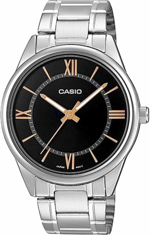 Orë dore për meshkuj CASIO, e zezë