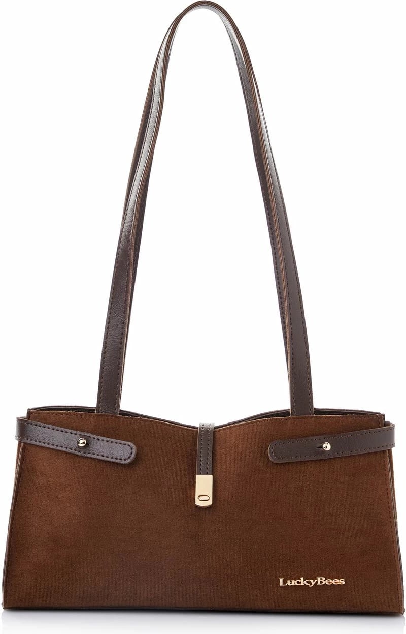 Çantë krahu Lucky Bees, ngjyrë kafe zdrukth, Maya