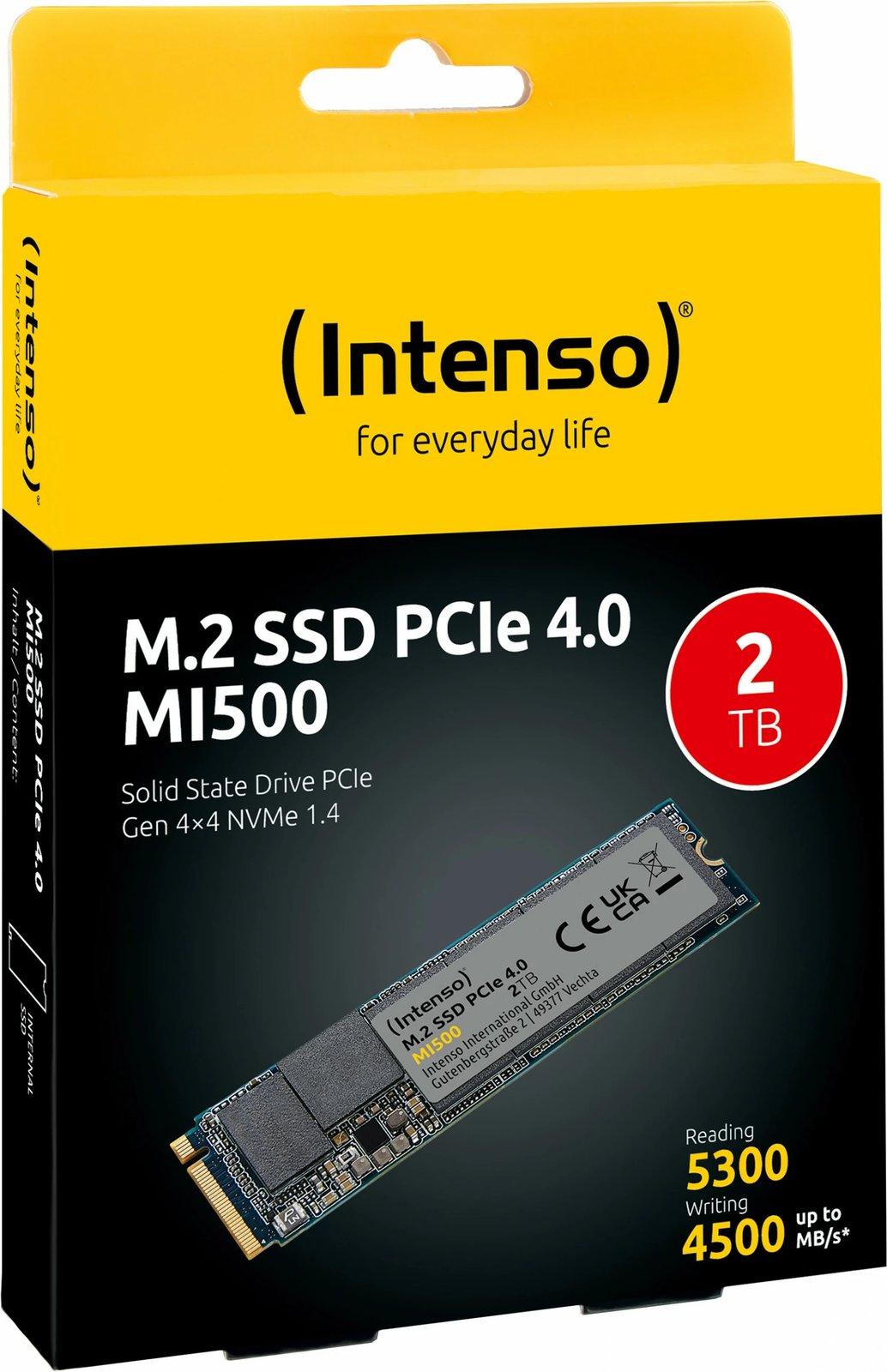 SSD Intenso MI500, 2 TB, M.2, 5300 MB/s