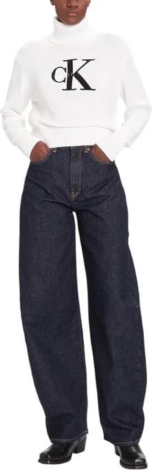 Xhemper femra Calvin Klein Jeans i bardhë