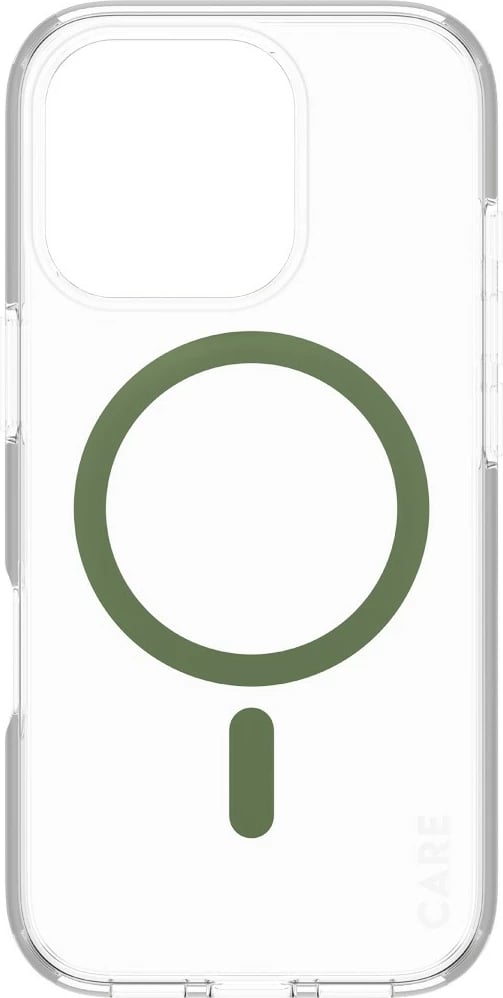 Mbështjellës PanzerGlass CARE Case Flagship MagSAFE për iPhone 16 Pro, transparent, green