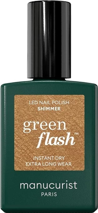 Llak për thonj për femra Manucurist Green Flash Shimmer, 15ml