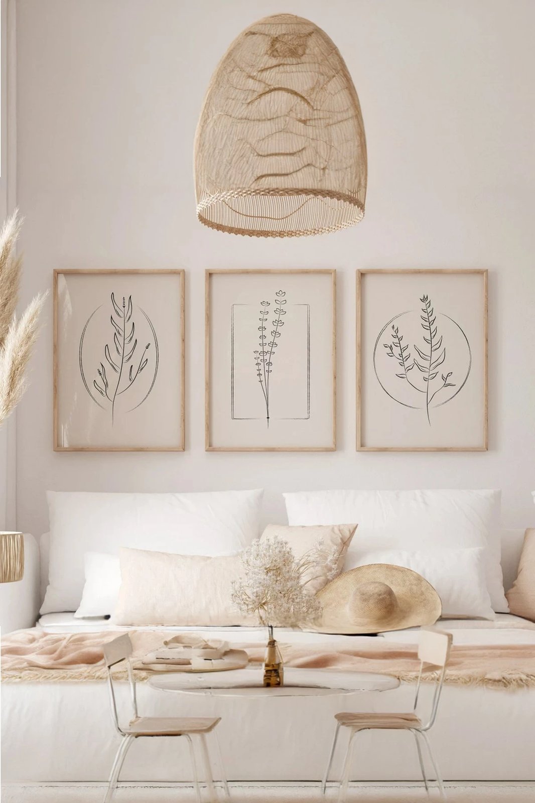 Pikturë dekorative me kornizë (3 copë), Wallity, 3Dartsohoset61