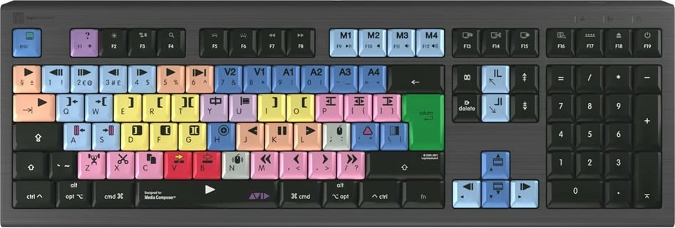 Tastierë LogicKeyboard Astra 2 Classic UK për Mac, për Avid Media Composer