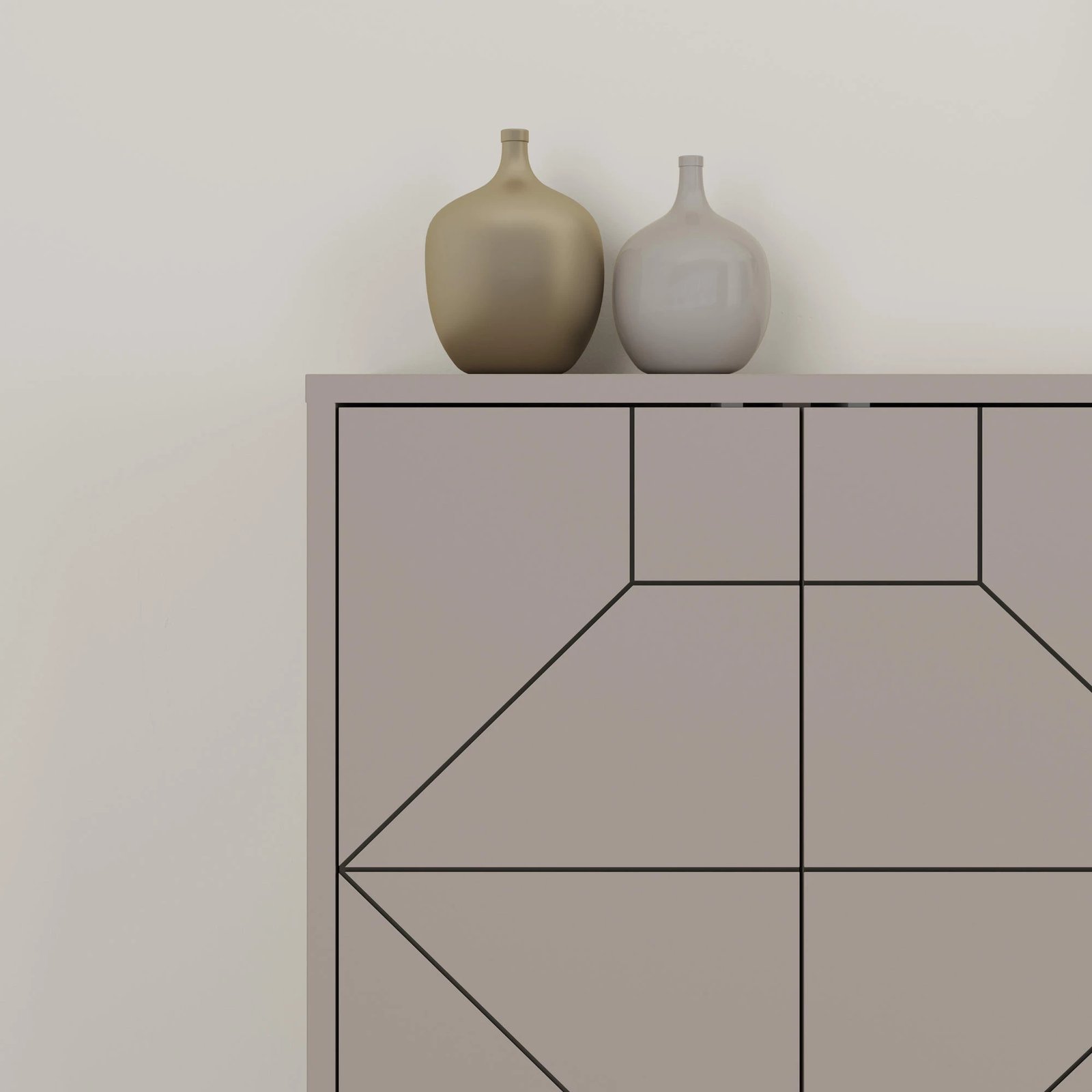 Konsol Skye Decor, ngjyrë mocha e çelët, 183 cm