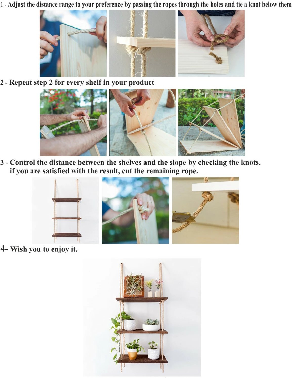 Raf muri Hanah Home, Raf236, ngjyrë arre, dru bredhi, 60x120x14cm