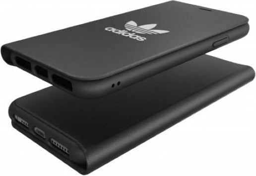 Mbështjellës Adidas OR Booklet Case Basic për iPhone 11 Pro Max, zi-bardhë