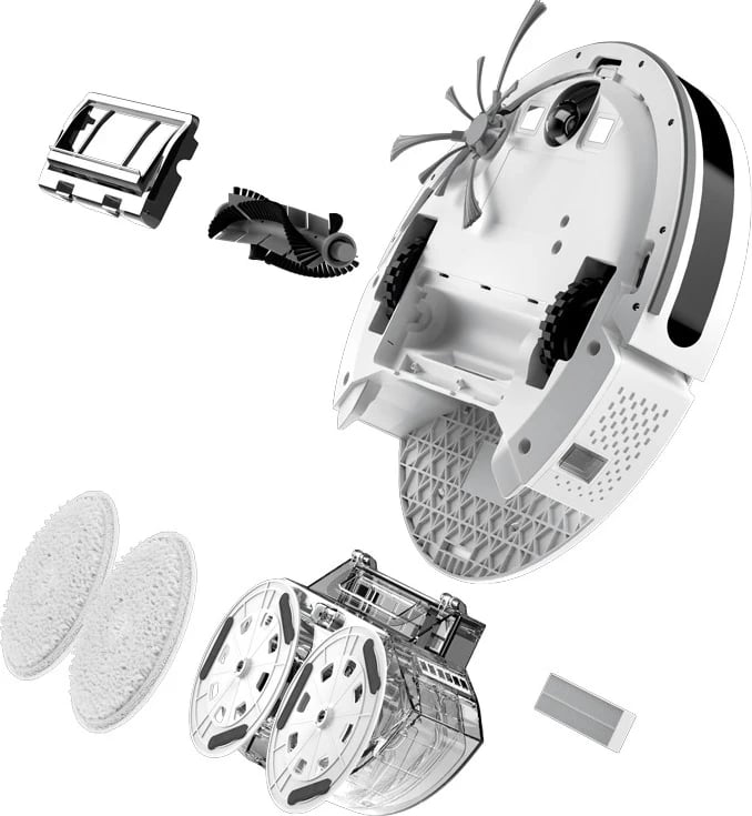 Fshesë robotike me korrent Bissell, SpinWave R5, e bardhë