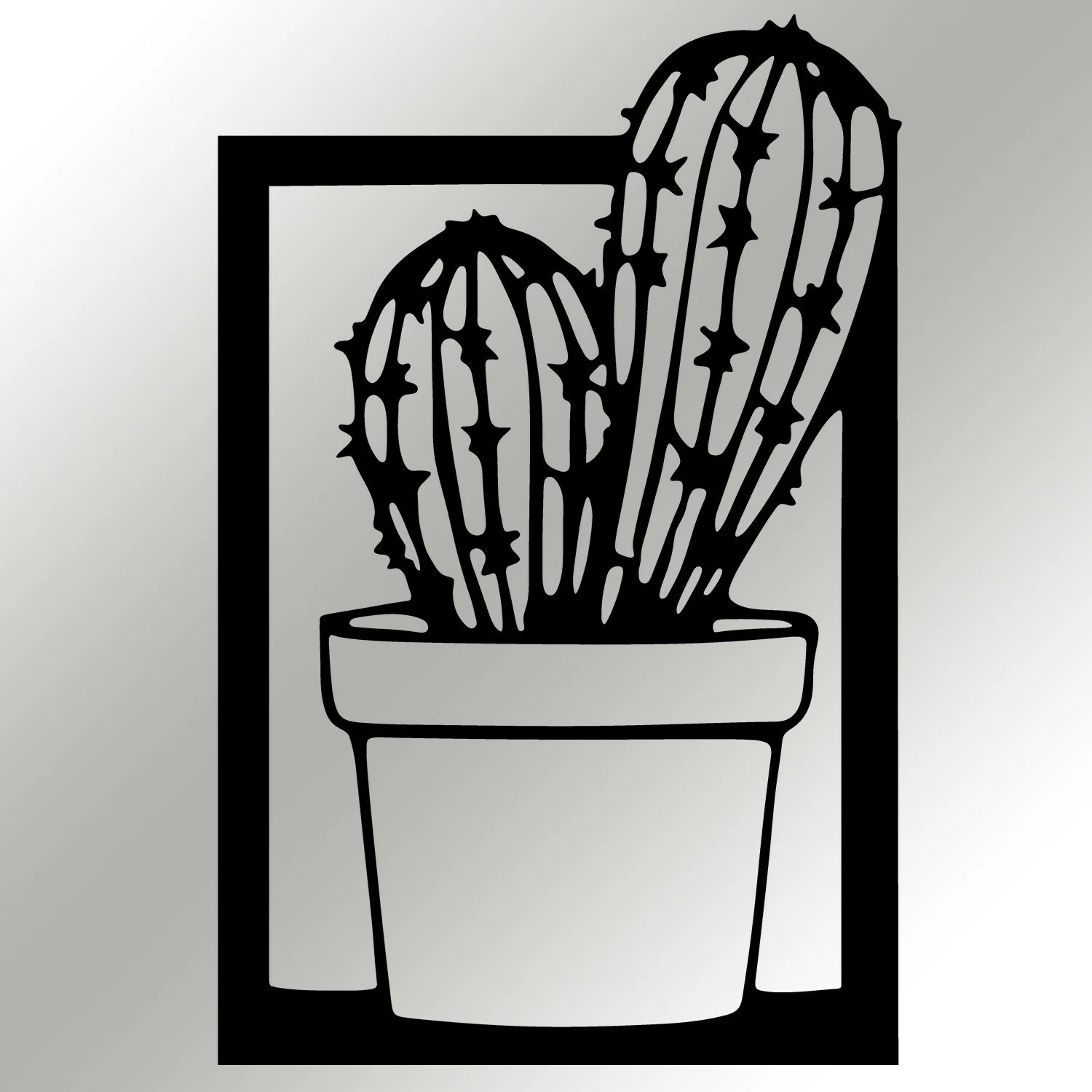 Aksesor dekorativ metalik për mur, Wallity, Kajmer, ngjyrë e zezë, 27x41cm