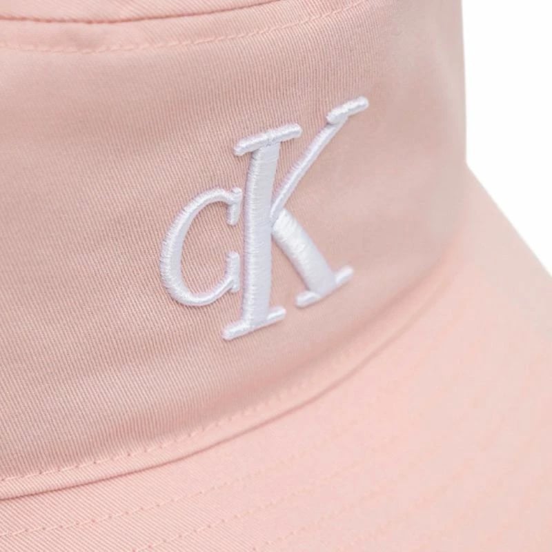 Kapelë Calvin Klein Jeans për meshkuj dhe femra, në ngjyrë pjeshkë