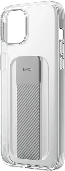 Mbështjellës UNIQ Heldro Mount për iPhone 14, transparent, me rrip kapjeje dhe mbajtëse gishti