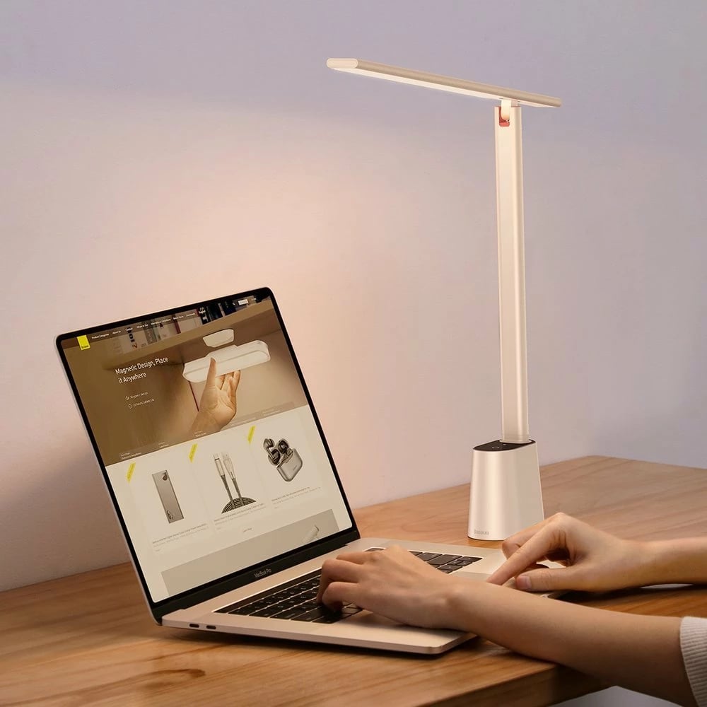 Llambë tavoline Baseus Smart Eye DGZG-02, LED, e palosshme, e bardhë Llambë tavoline Baseus Smart Eye DGZG-02, LED, e palosshme, e bardhë