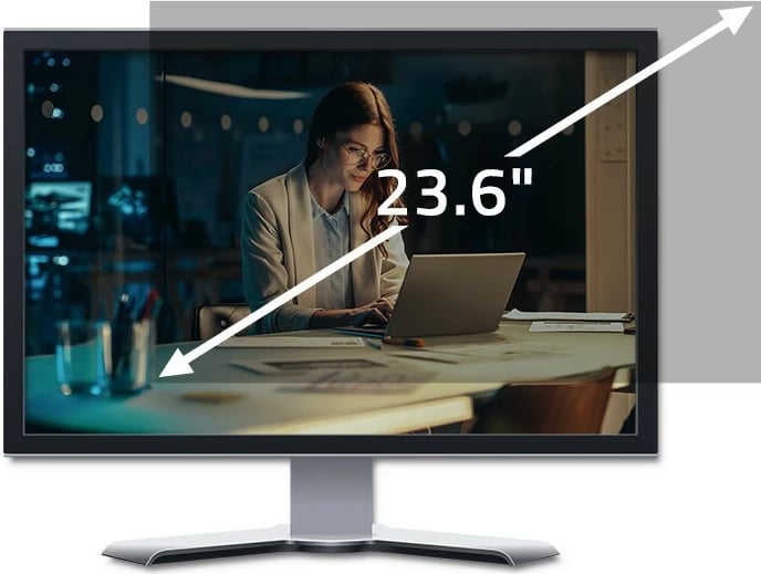 Filtër privatësie Qoltec RODO, 23.6", 16:9
