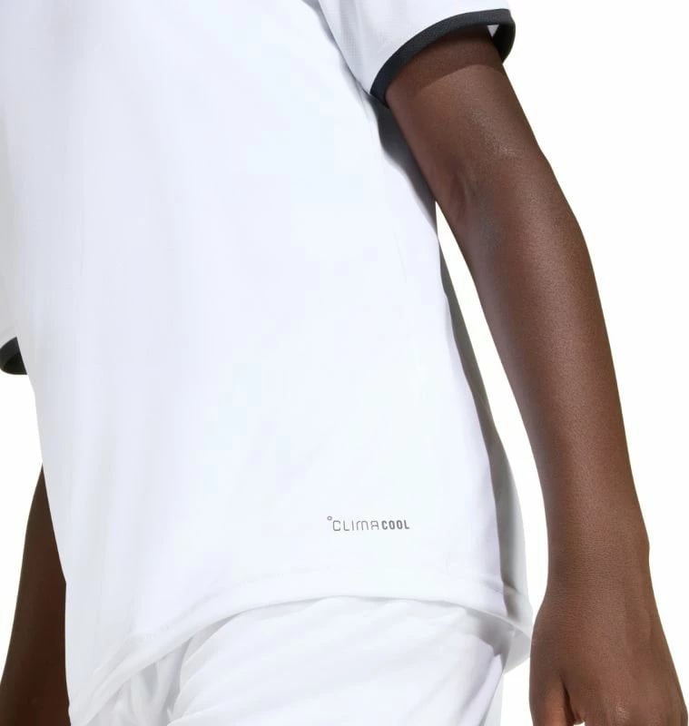 Fanellë futbolli për fëmijë adidas, e bardhë dhe e zezë