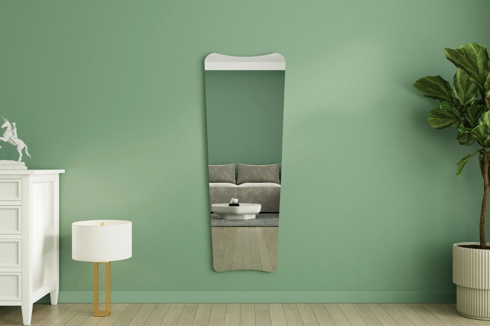 Pasqyrë Hanah Home, Vitros, ngjyrë rëre