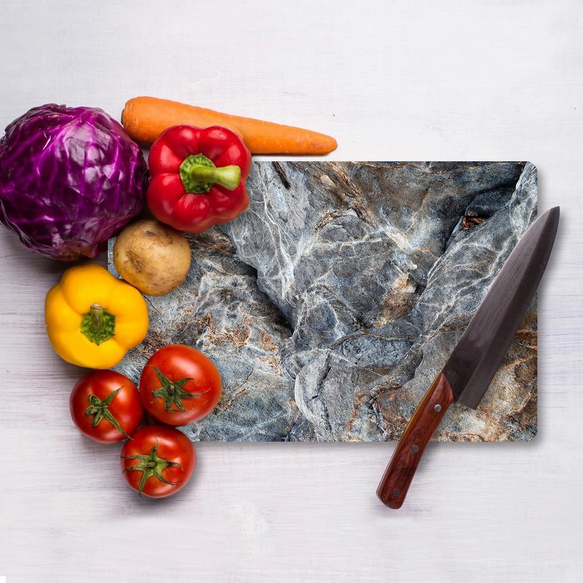 Dërrasë prerëse prej xhami të temperuar, shumëngjyrëshe, Hermia Ckt106 - 20x30cm Dërrasë prerëse prej xhami të temperuar, shumëngjyrëshe, Hermia Ckt106 - 20x30cm