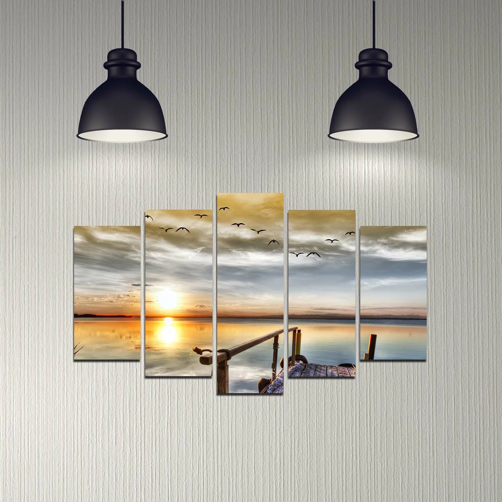 Pikturë dekorative MDF, 5 pjesë, Wallity, 5DMDF-14