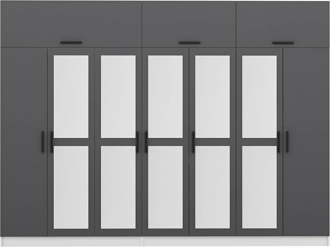 Dollap Skye Decor, anthracite dhe i bardhë, Kale - 5166