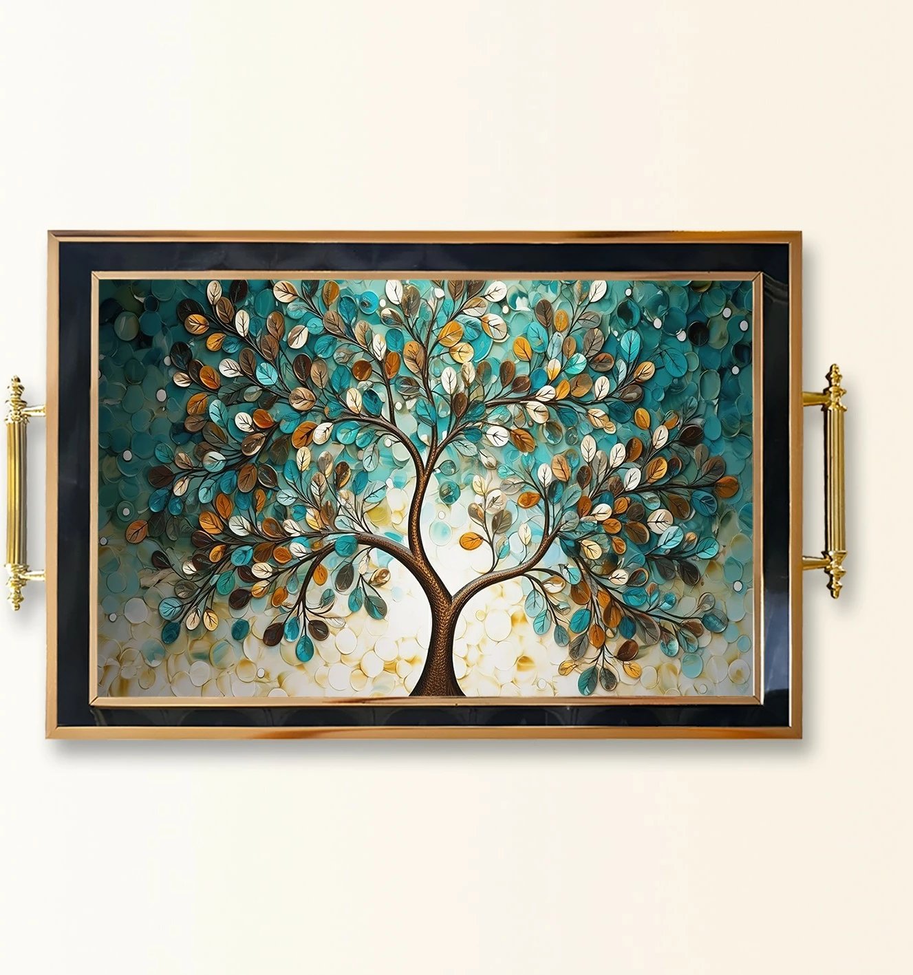 Tabaka qelqi me dizajn peme, shumëngjyrëshe, TPA9938 Tabaka qelqi me dizajn peme, shumëngjyrëshe, TPA9938