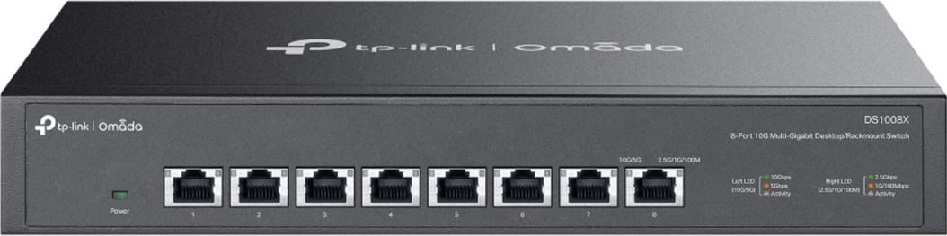 Switch, TP-Link, DS1008X, 8 porte 10G multi-gigabit, i zi