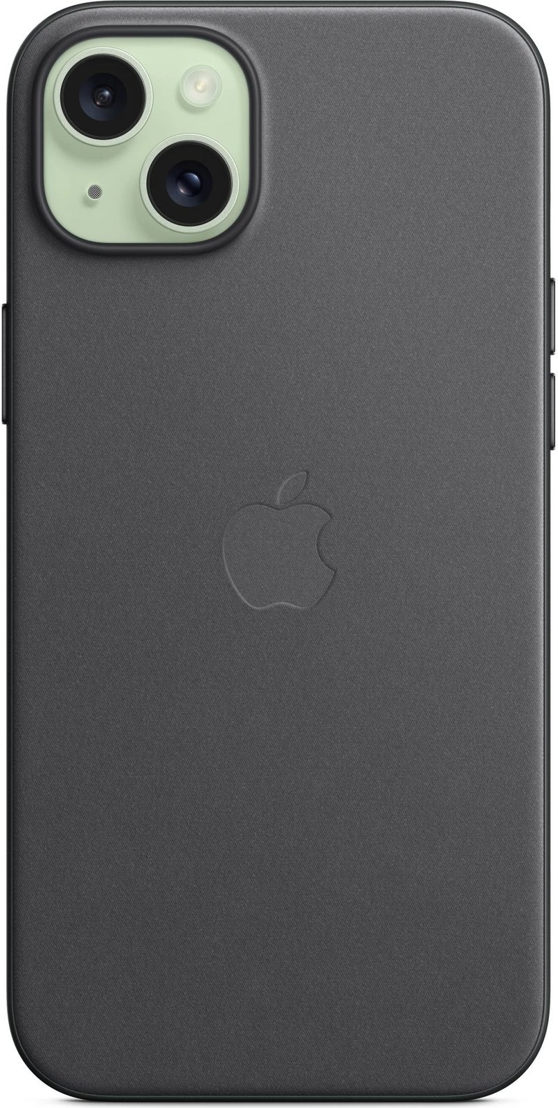 Mbështjellës Apple FineWoven për iPhone 15 Plus, MagSafe, i zi